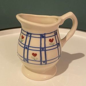 Vintage Hartstone Pottery Windowpane Design Creamer - USA